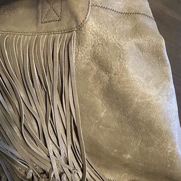 Light Grey Kelsi Dagger Leather Fringe Bag - Picture 4 of 16